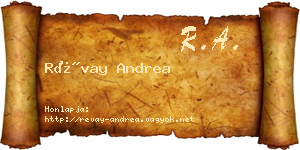 Révay Andrea névjegykártya